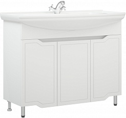 Corozo Мебель для ванной Мирра 105 белая – фотография-5